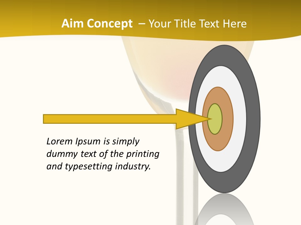 Mimosa Cocktail - Isolated On White PowerPoint Template