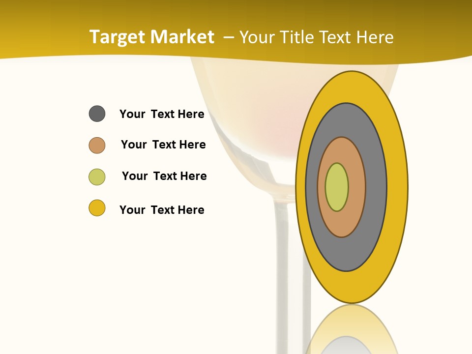 Mimosa Cocktail - Isolated On White PowerPoint Template