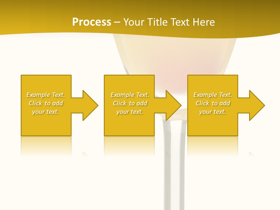 Mimosa Cocktail - Isolated On White PowerPoint Template