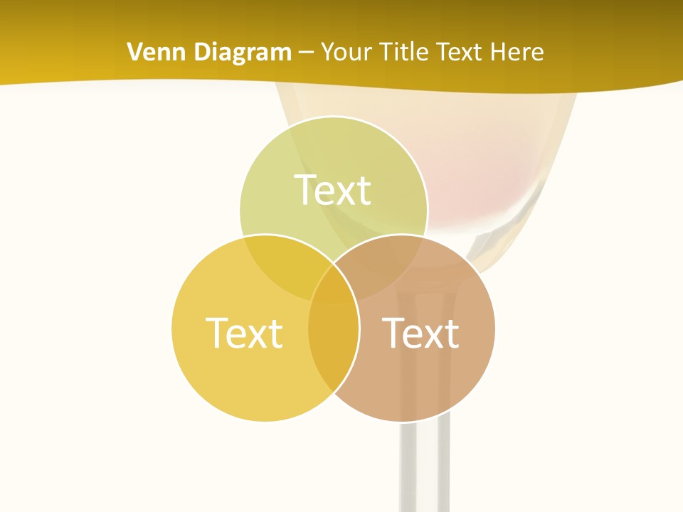 Mimosa Cocktail - Isolated On White PowerPoint Template