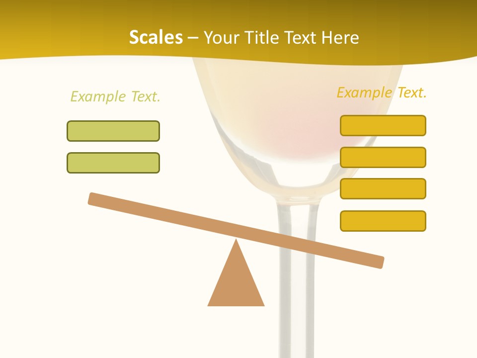 Mimosa Cocktail - Isolated On White PowerPoint Template