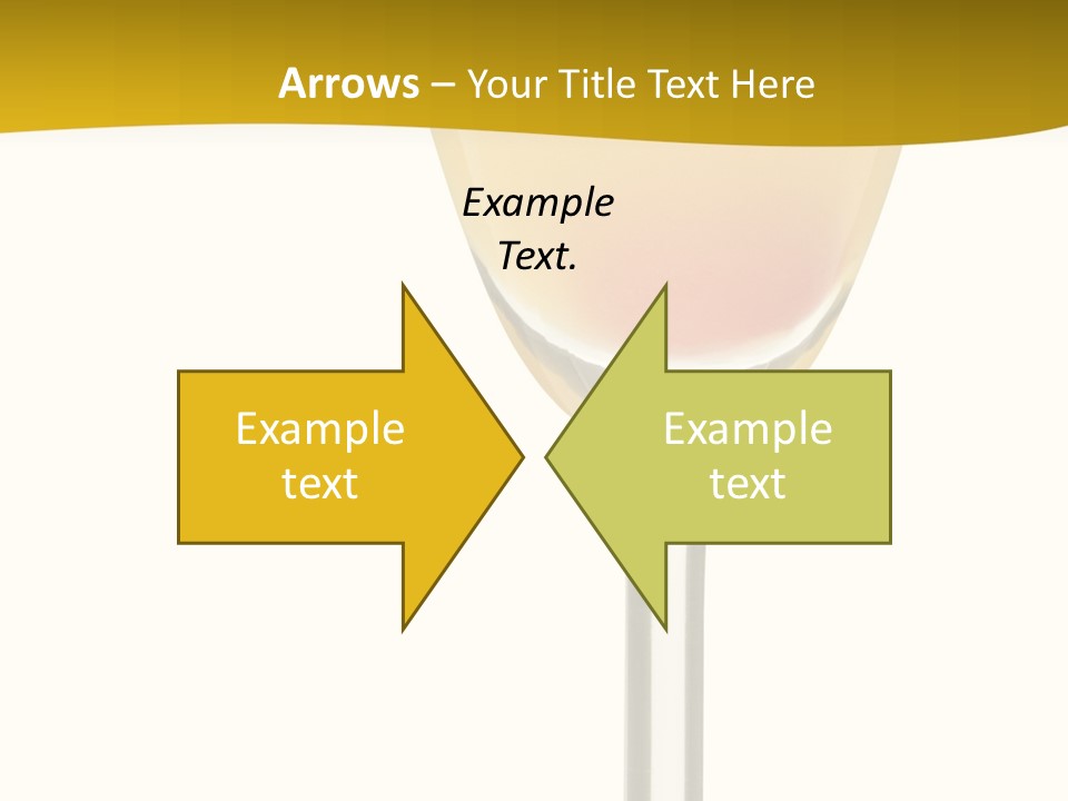 Mimosa Cocktail - Isolated On White PowerPoint Template