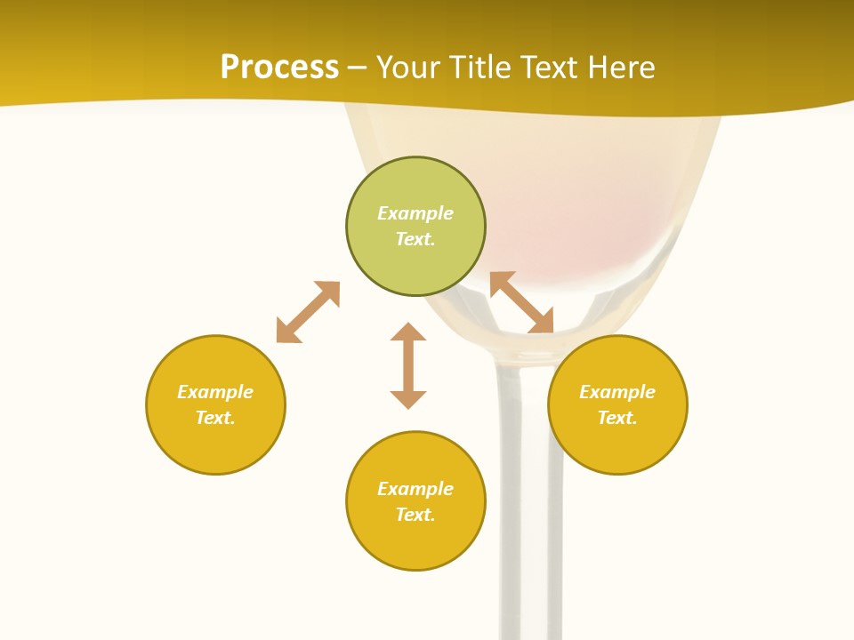 Mimosa Cocktail - Isolated On White PowerPoint Template