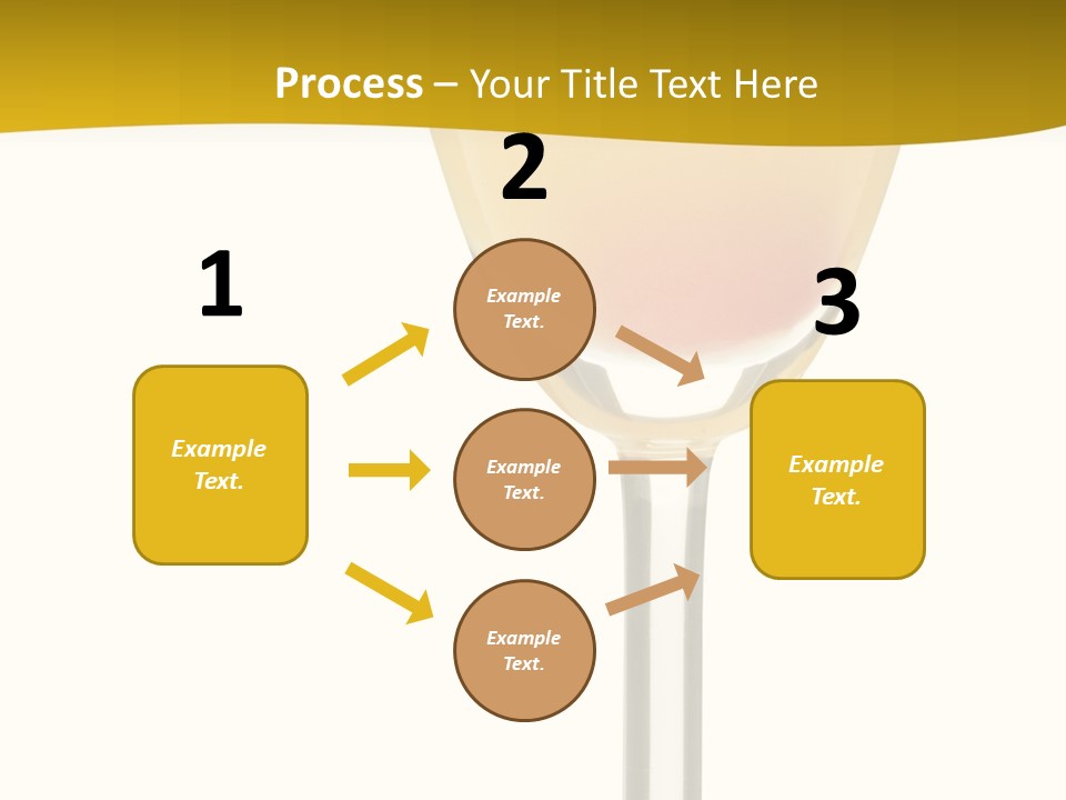 Mimosa Cocktail - Isolated On White PowerPoint Template