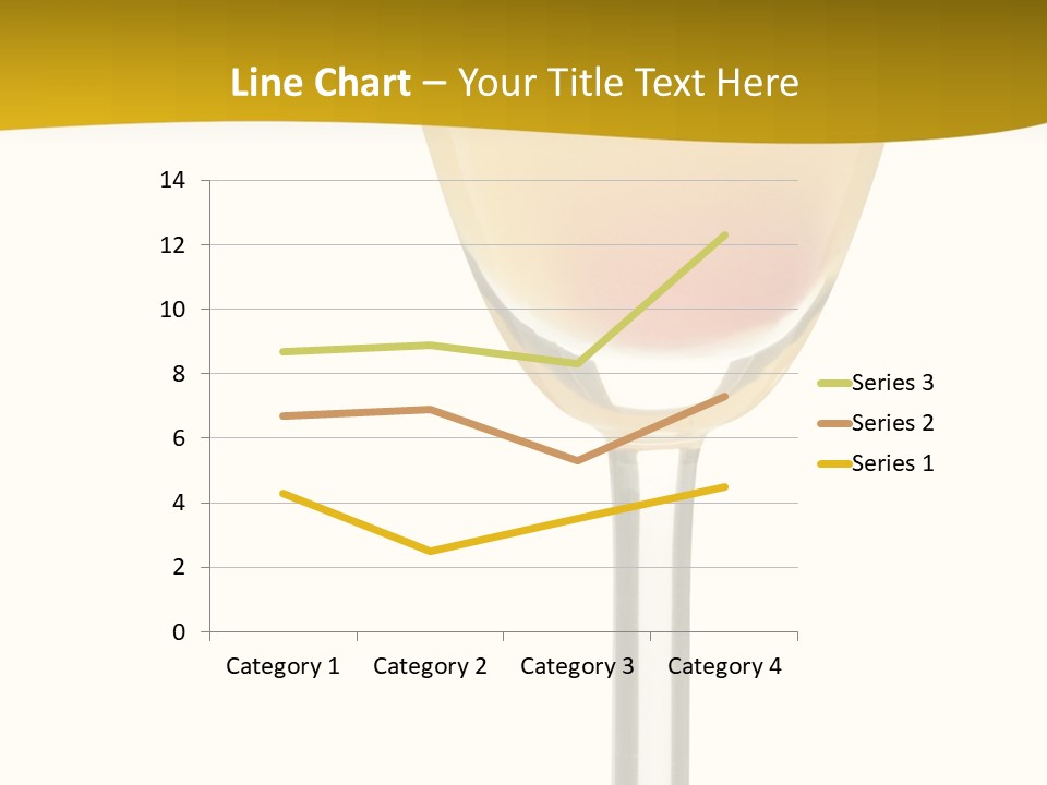 Mimosa Cocktail - Isolated On White PowerPoint Template