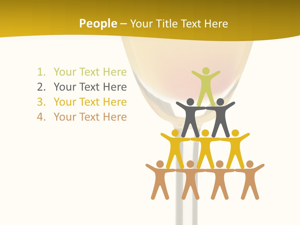 Mimosa Cocktail - Isolated On White PowerPoint Template