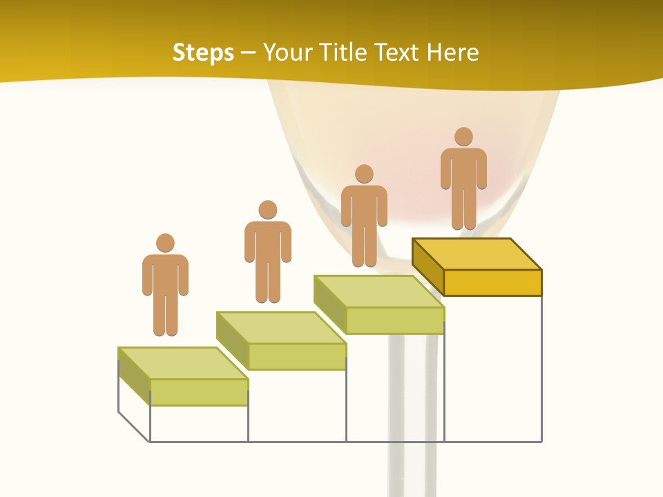 Mimosa Cocktail - Isolated On White PowerPoint Template