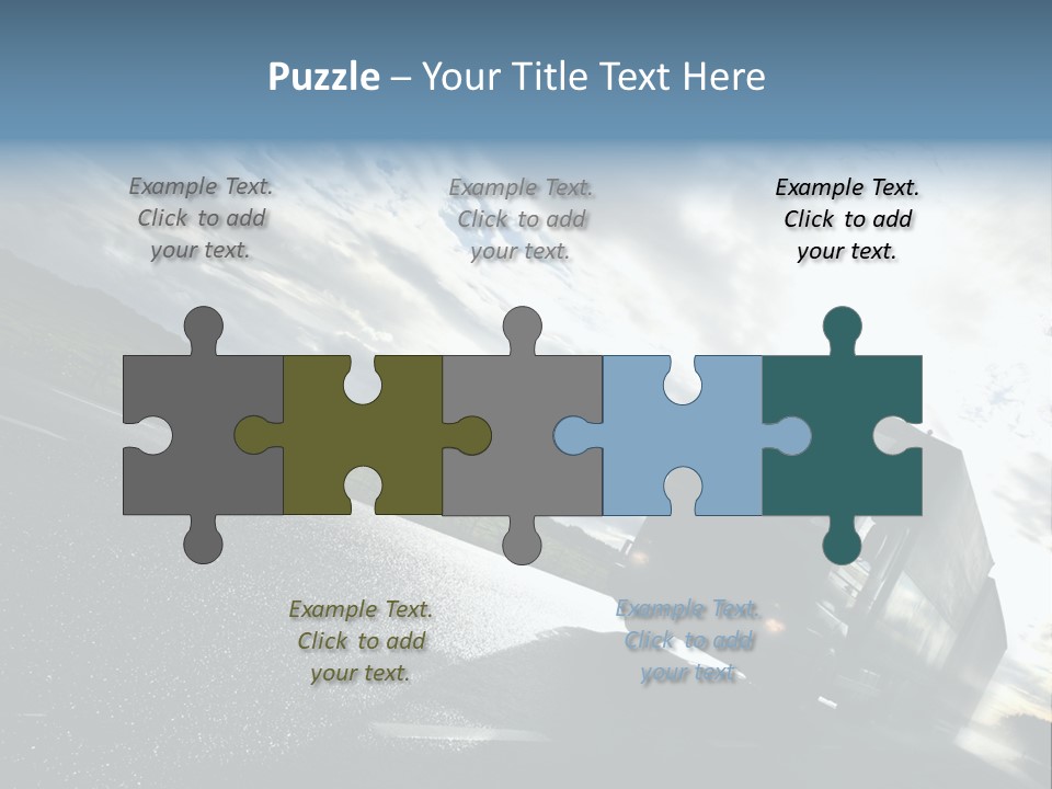 Truck Driving On Country-Road/Motion PowerPoint Template