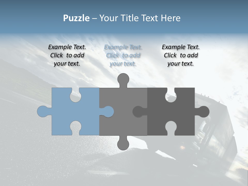 Truck Driving On Country-Road/Motion PowerPoint Template