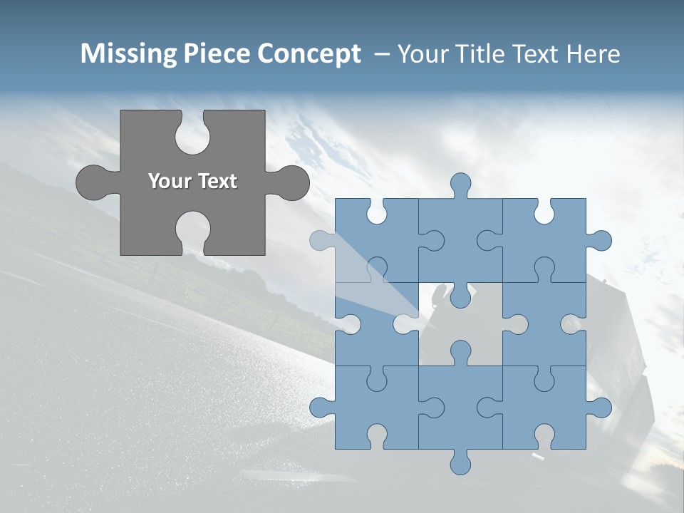 Truck Driving On Country-Road/Motion PowerPoint Template