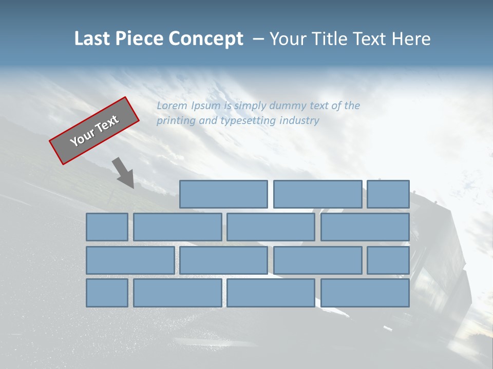 Truck Driving On Country-Road/Motion PowerPoint Template