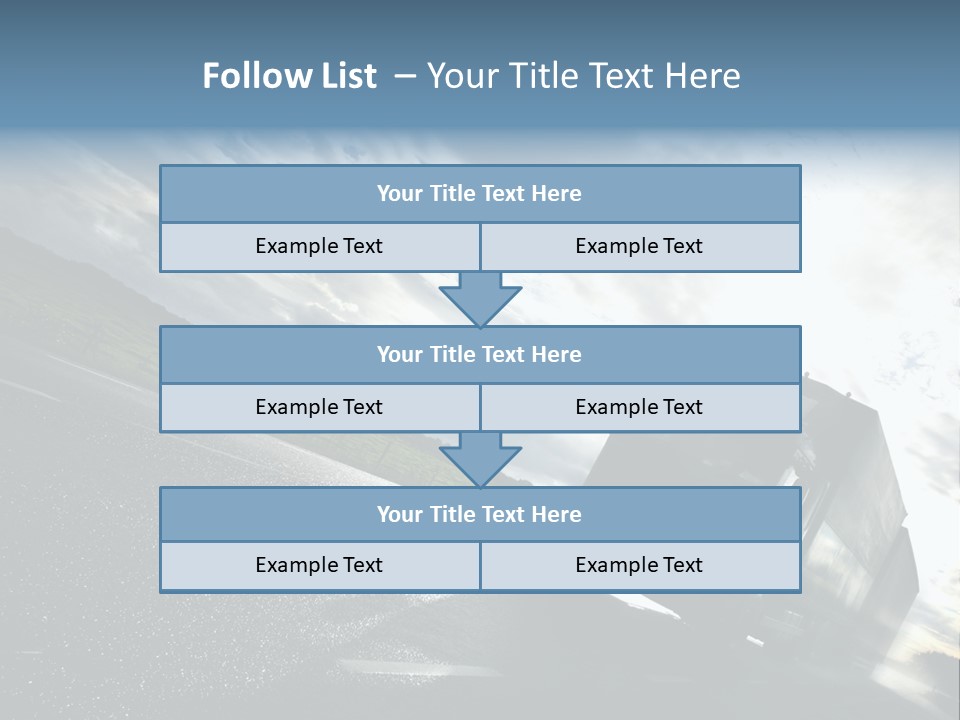 Truck Driving On Country-Road/Motion PowerPoint Template