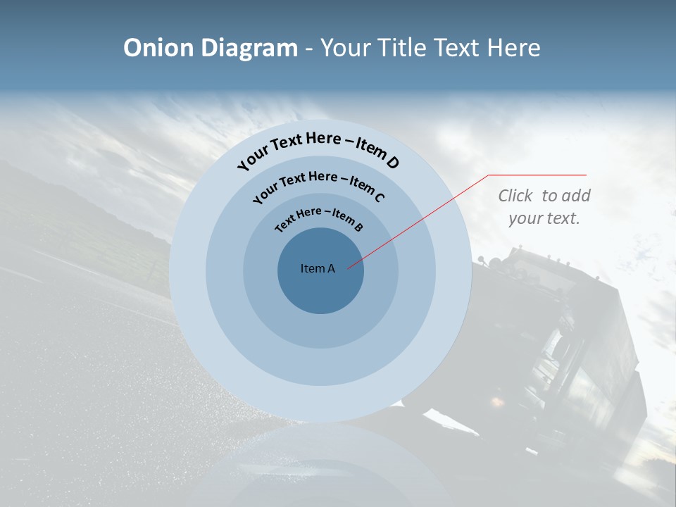 Truck Driving On Country-Road/Motion PowerPoint Template