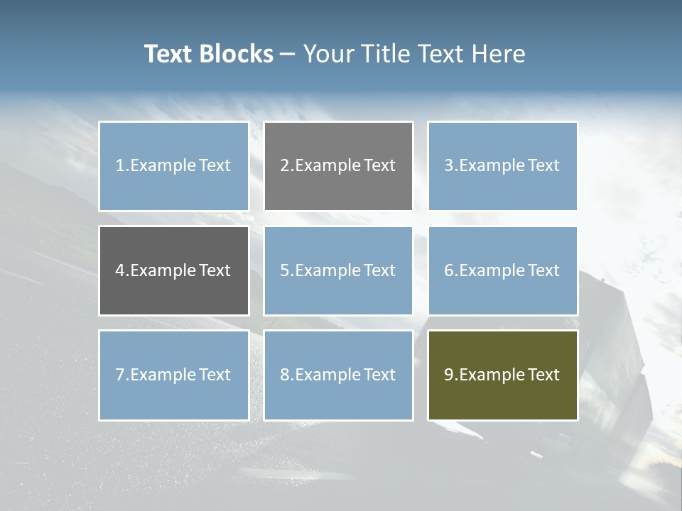 Truck Driving On Country-Road/Motion PowerPoint Template