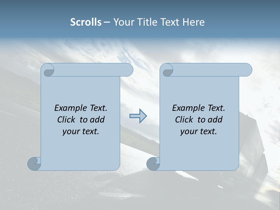 Truck Driving On Country-Road/Motion PowerPoint Template