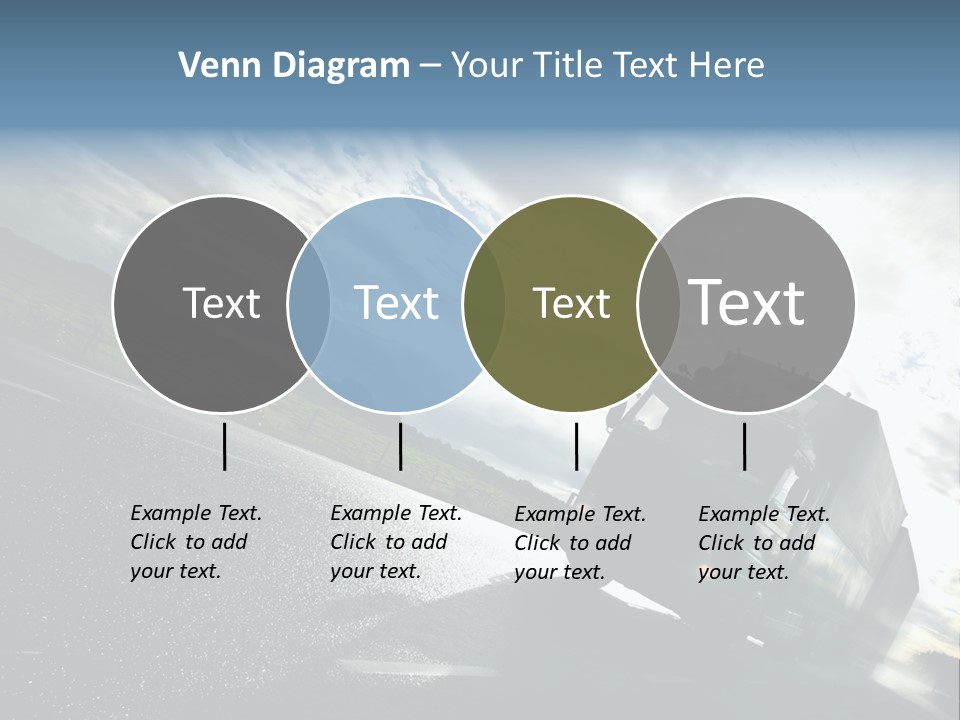 Truck Driving On Country-Road/Motion PowerPoint Template