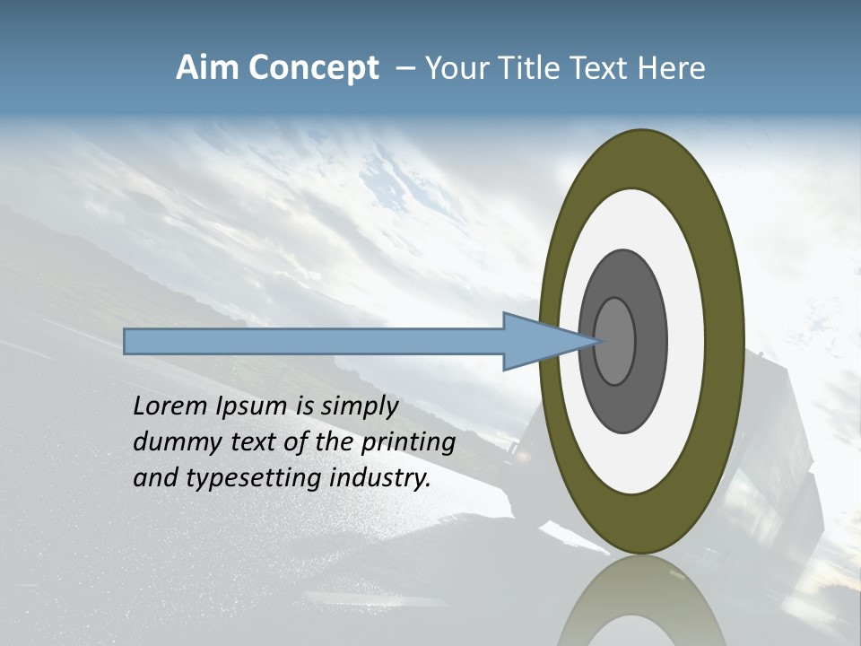 Truck Driving On Country-Road/Motion PowerPoint Template