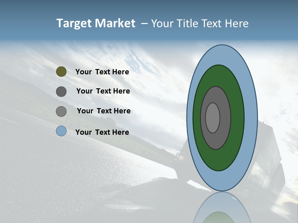 Truck Driving On Country-Road/Motion PowerPoint Template