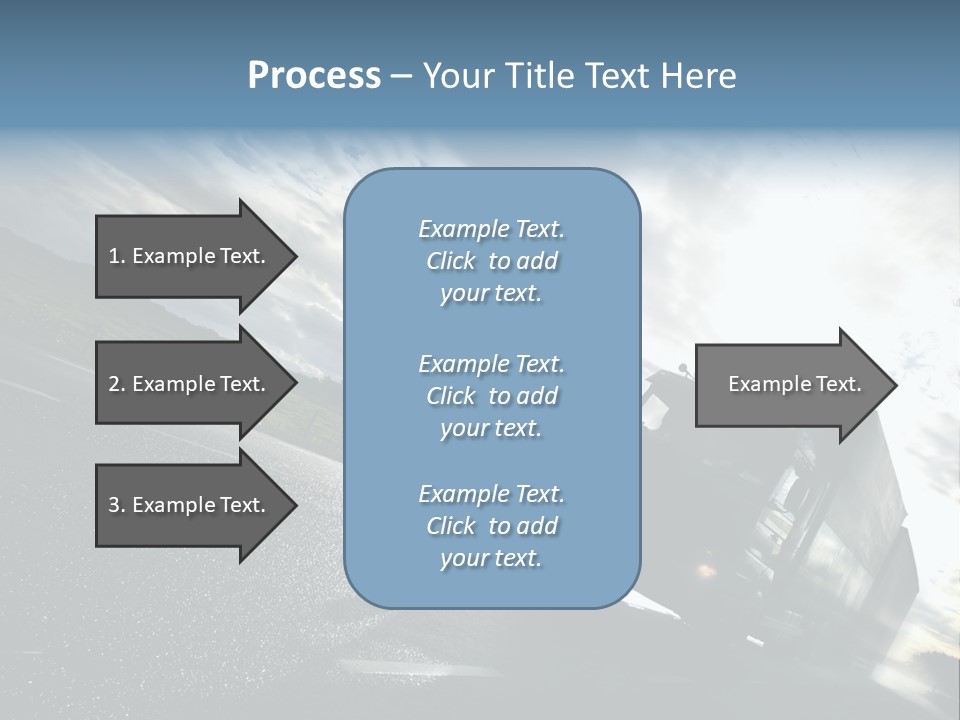 Truck Driving On Country-Road/Motion PowerPoint Template