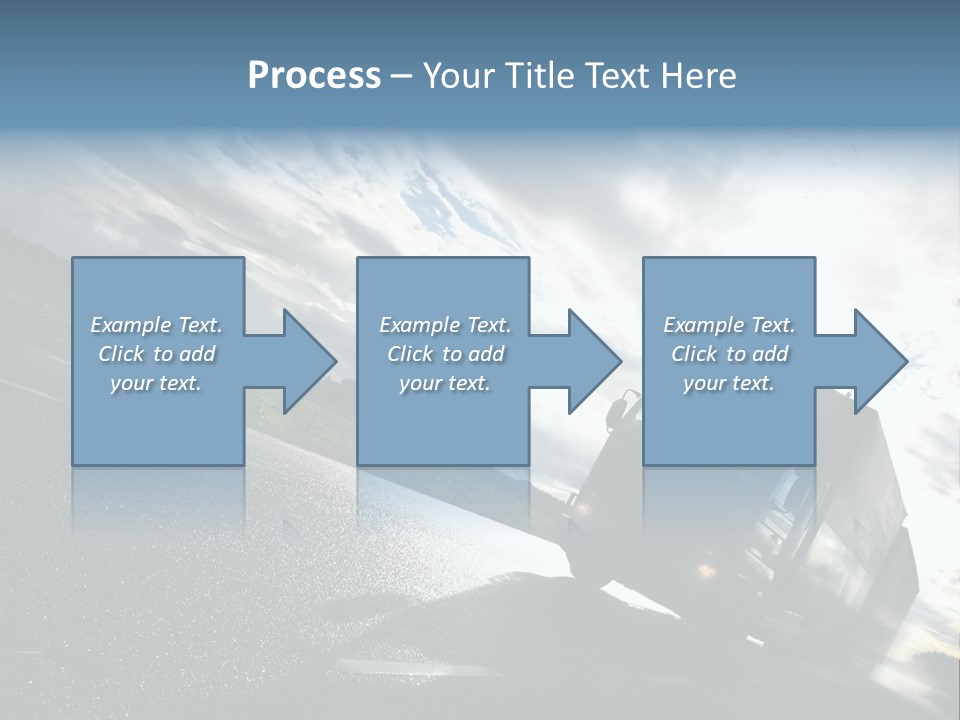 Truck Driving On Country-Road/Motion PowerPoint Template