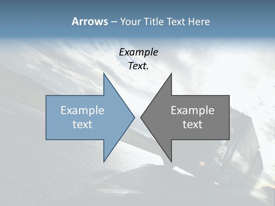 Truck Driving On Country-Road/Motion PowerPoint Template