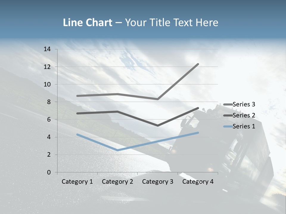Truck Driving On Country-Road/Motion PowerPoint Template