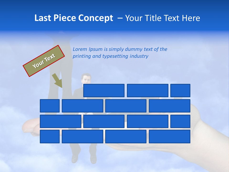 A Person Holding A Laptop In Their Hand With A Woman Standing On Top Of Them PowerPoint Template