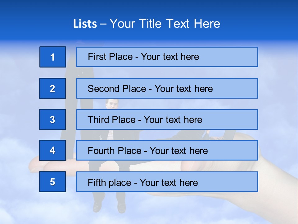 A Person Holding A Laptop In Their Hand With A Woman Standing On Top Of Them PowerPoint Template