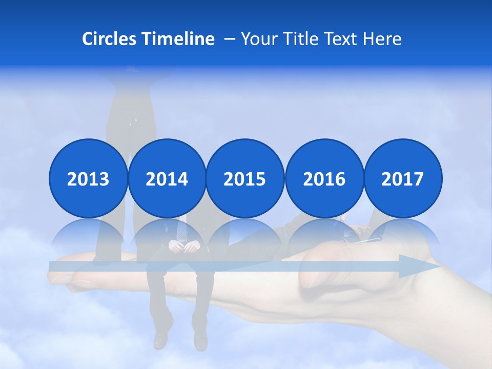 A Person Holding A Laptop In Their Hand With A Woman Standing On Top Of Them PowerPoint Template