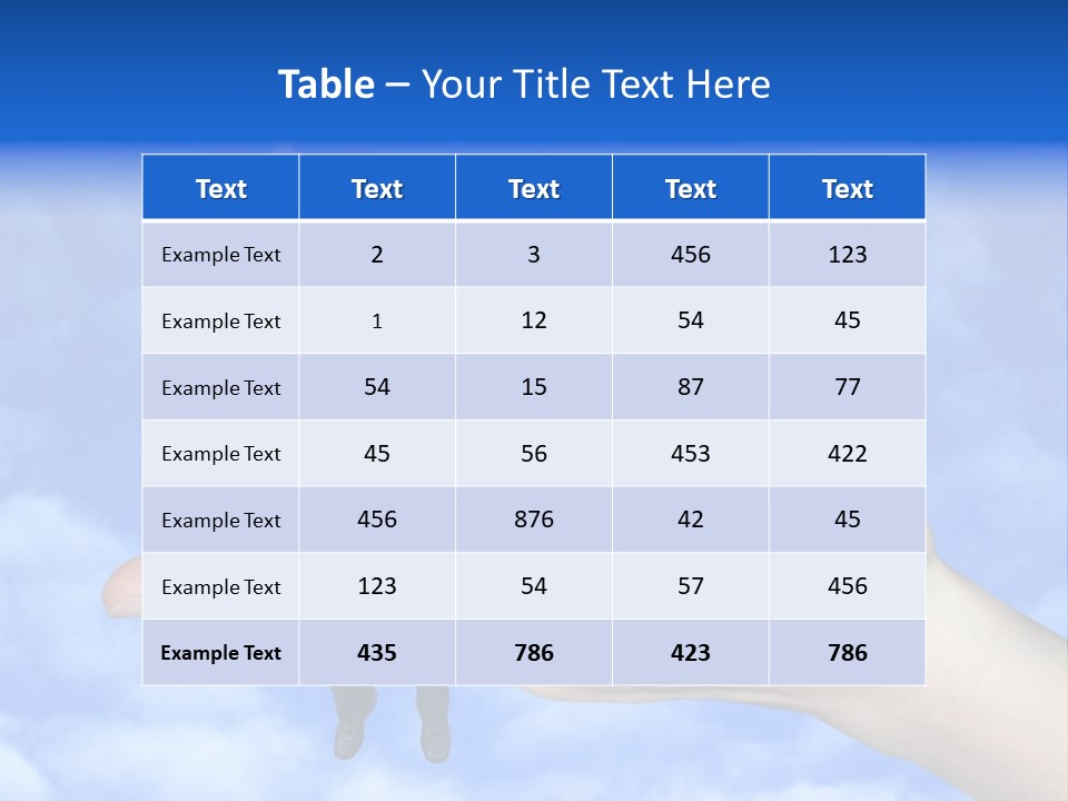 A Person Holding A Laptop In Their Hand With A Woman Standing On Top Of Them PowerPoint Template