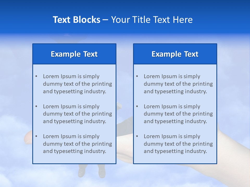 A Person Holding A Laptop In Their Hand With A Woman Standing On Top Of Them PowerPoint Template
