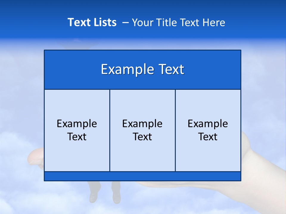 A Person Holding A Laptop In Their Hand With A Woman Standing On Top Of Them PowerPoint Template