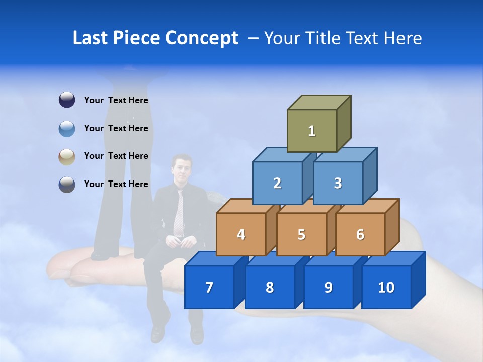 A Person Holding A Laptop In Their Hand With A Woman Standing On Top Of Them PowerPoint Template