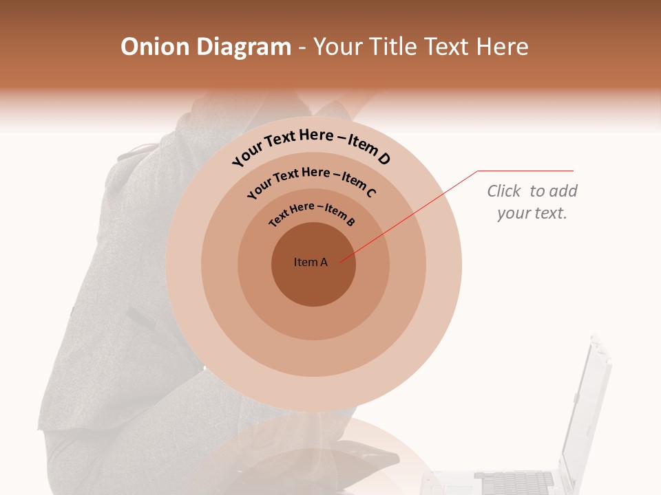 Business Woman Happy With Her Success While Working On A Laptop - Isolated Over A White Background PowerPoint Template