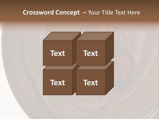 Hazelnuts Dropped In A Swirl Of Nougat Butter. PowerPoint Template