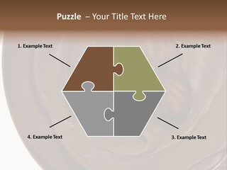 Hazelnuts Dropped In A Swirl Of Nougat Butter. PowerPoint Template