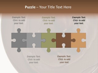 Hazelnuts Dropped In A Swirl Of Nougat Butter. PowerPoint Template