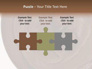 Hazelnuts Dropped In A Swirl Of Nougat Butter. PowerPoint Template