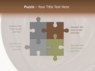 Hazelnuts Dropped In A Swirl Of Nougat Butter. PowerPoint Template