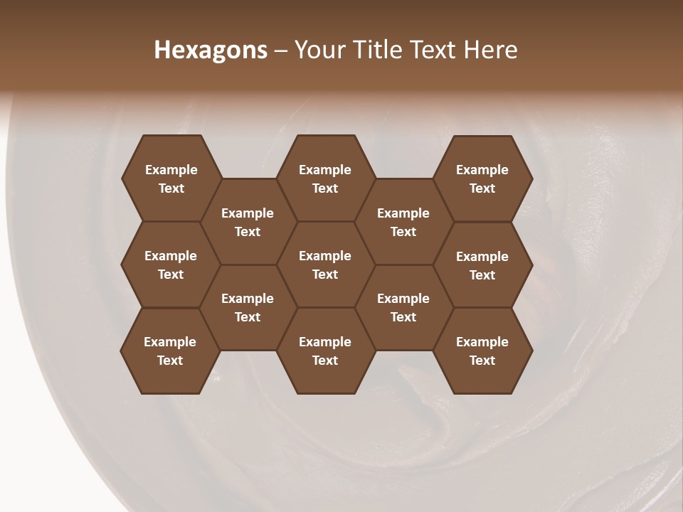 Hazelnuts Dropped In A Swirl Of Nougat Butter. PowerPoint Template