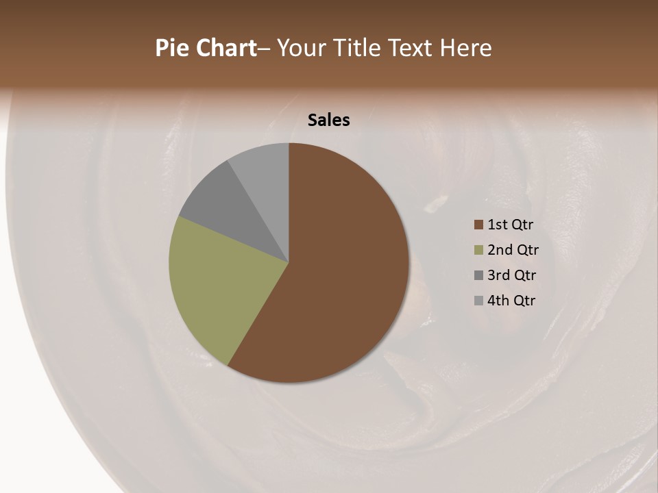 Hazelnuts Dropped In A Swirl Of Nougat Butter. PowerPoint Template
