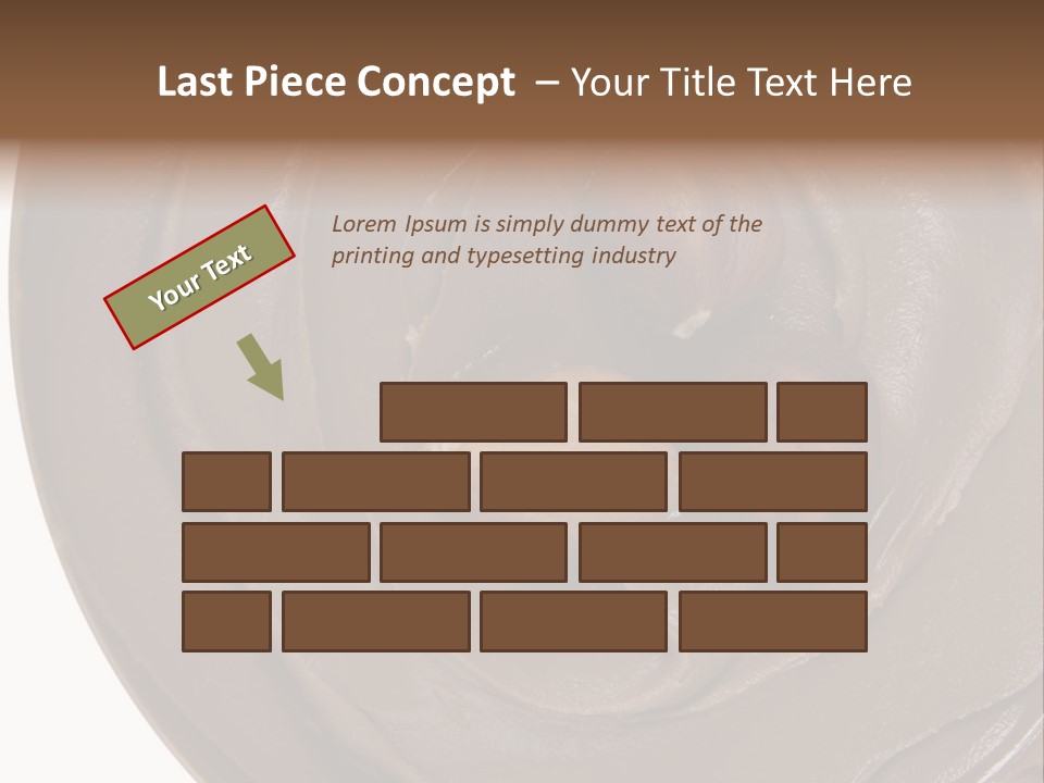 Hazelnuts Dropped In A Swirl Of Nougat Butter. PowerPoint Template