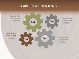 Hazelnuts Dropped In A Swirl Of Nougat Butter. PowerPoint Template