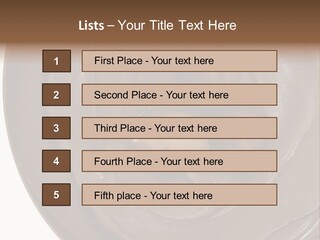 Hazelnuts Dropped In A Swirl Of Nougat Butter. PowerPoint Template
