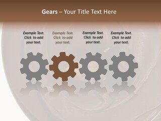 Hazelnuts Dropped In A Swirl Of Nougat Butter. PowerPoint Template