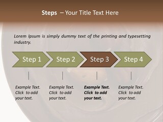Hazelnuts Dropped In A Swirl Of Nougat Butter. PowerPoint Template