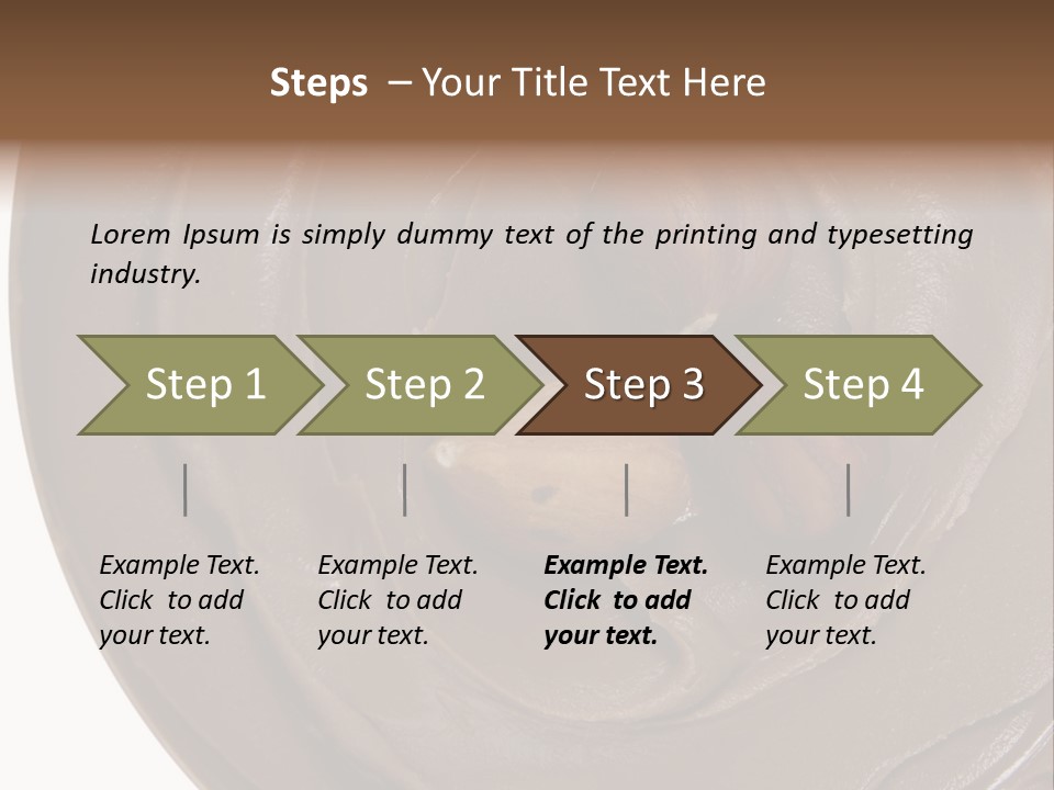 Hazelnuts Dropped In A Swirl Of Nougat Butter. PowerPoint Template