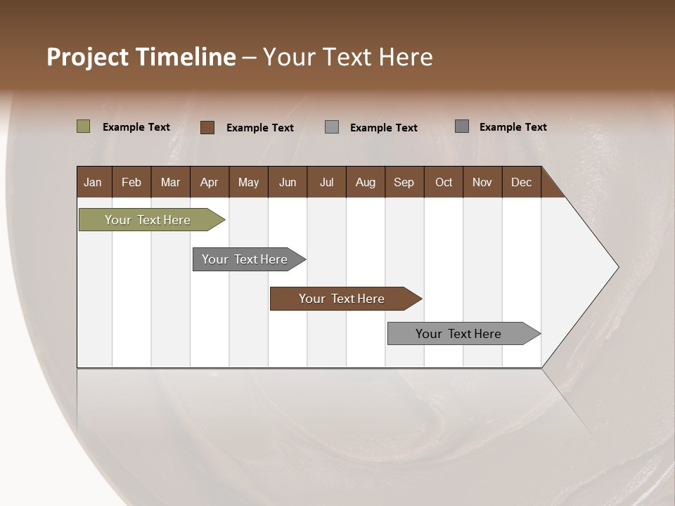 Hazelnuts Dropped In A Swirl Of Nougat Butter. PowerPoint Template