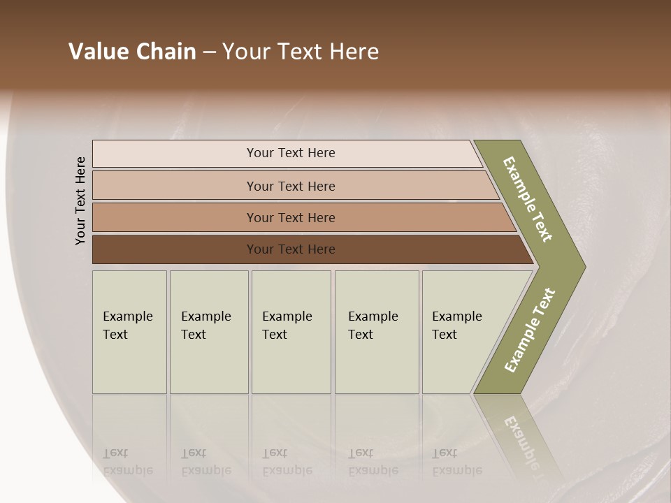 Hazelnuts Dropped In A Swirl Of Nougat Butter. PowerPoint Template
