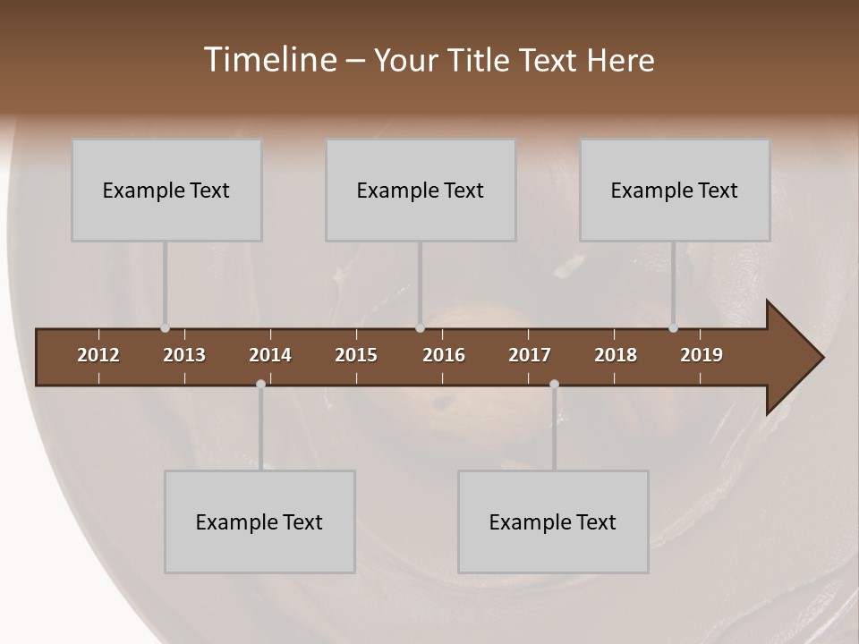 Hazelnuts Dropped In A Swirl Of Nougat Butter. PowerPoint Template